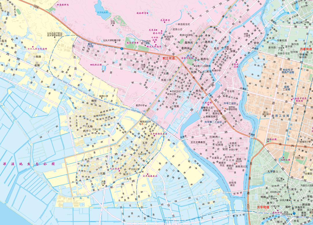 汕头新地图揭秘，城市变迁与发展探索